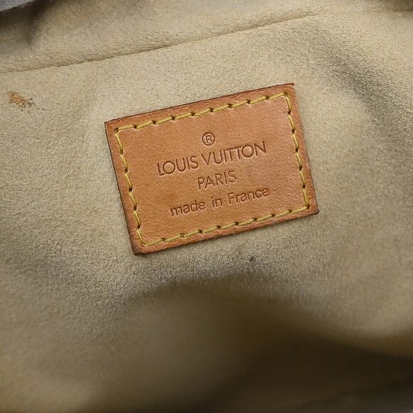 LOUIS VUITTON Manhattan PM Hand Bag Monogram Leather Brown Gold - Picture 14 of 16